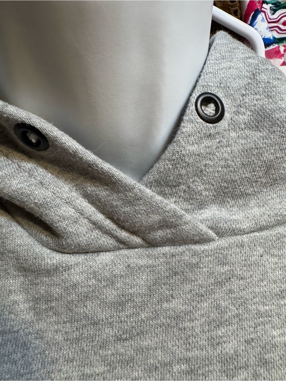 Nike Women’s Light Gray Pullover Hoodie with White Logo - Picture 5 of 5